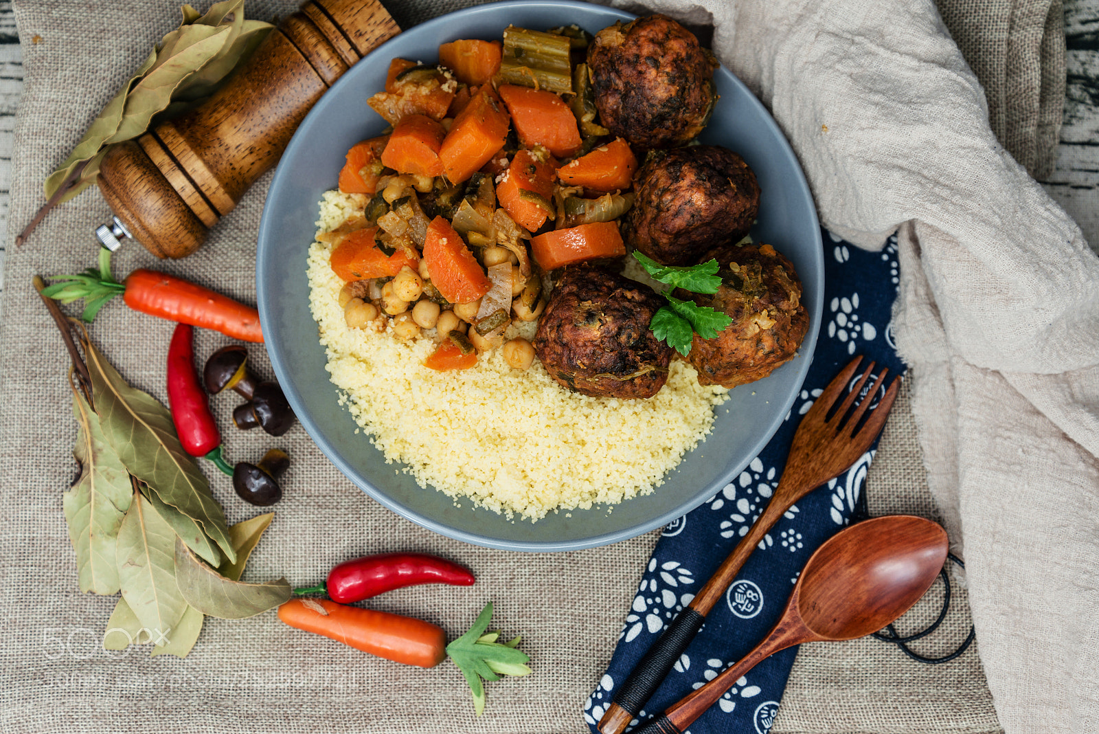 Nikon D800 sample photo. Traditional moroccan dish couscous photography