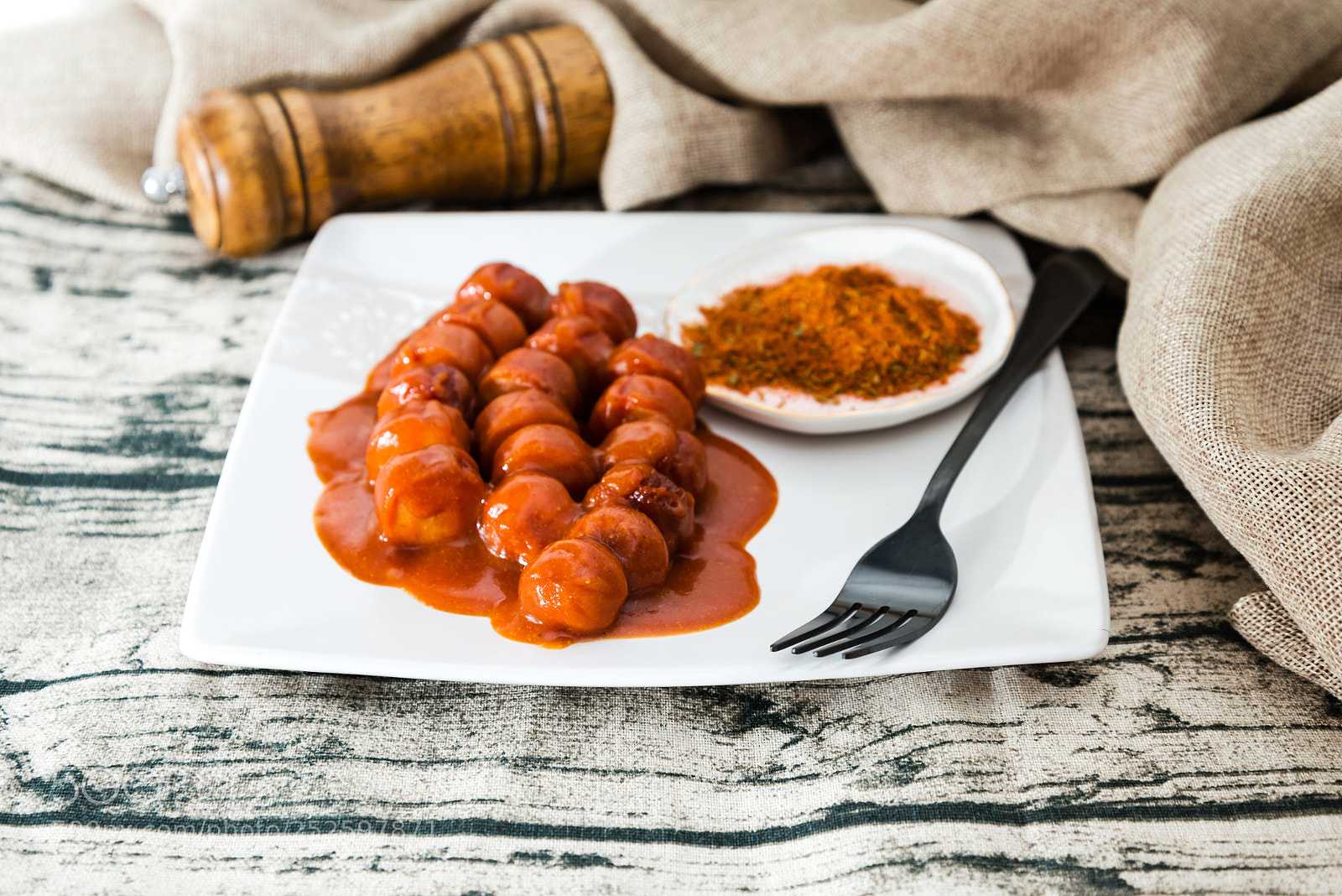 Nikon D800 sample photo. Tasty german sausage served photography