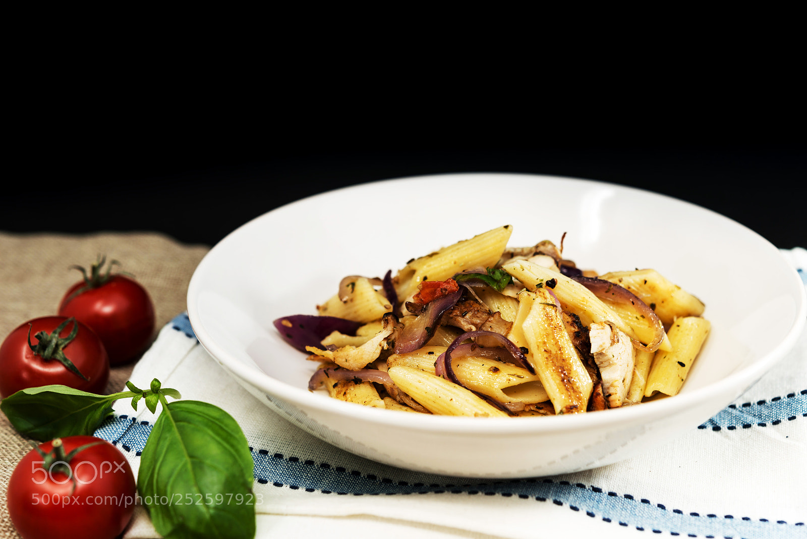 Nikon D800 sample photo. Pasta with pesto sauce photography