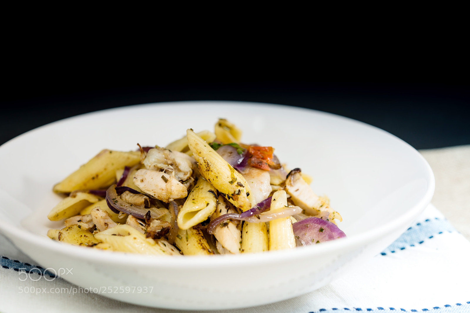 Nikon D800 sample photo. Pasta with pesto sauce photography