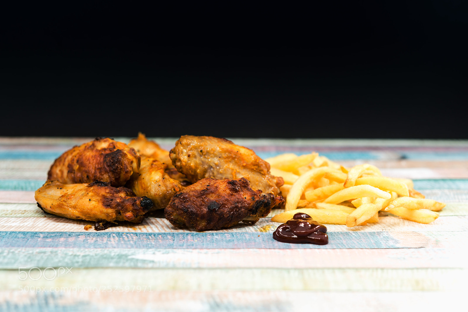 Nikon D800 sample photo. Chicken wings with sauce photography