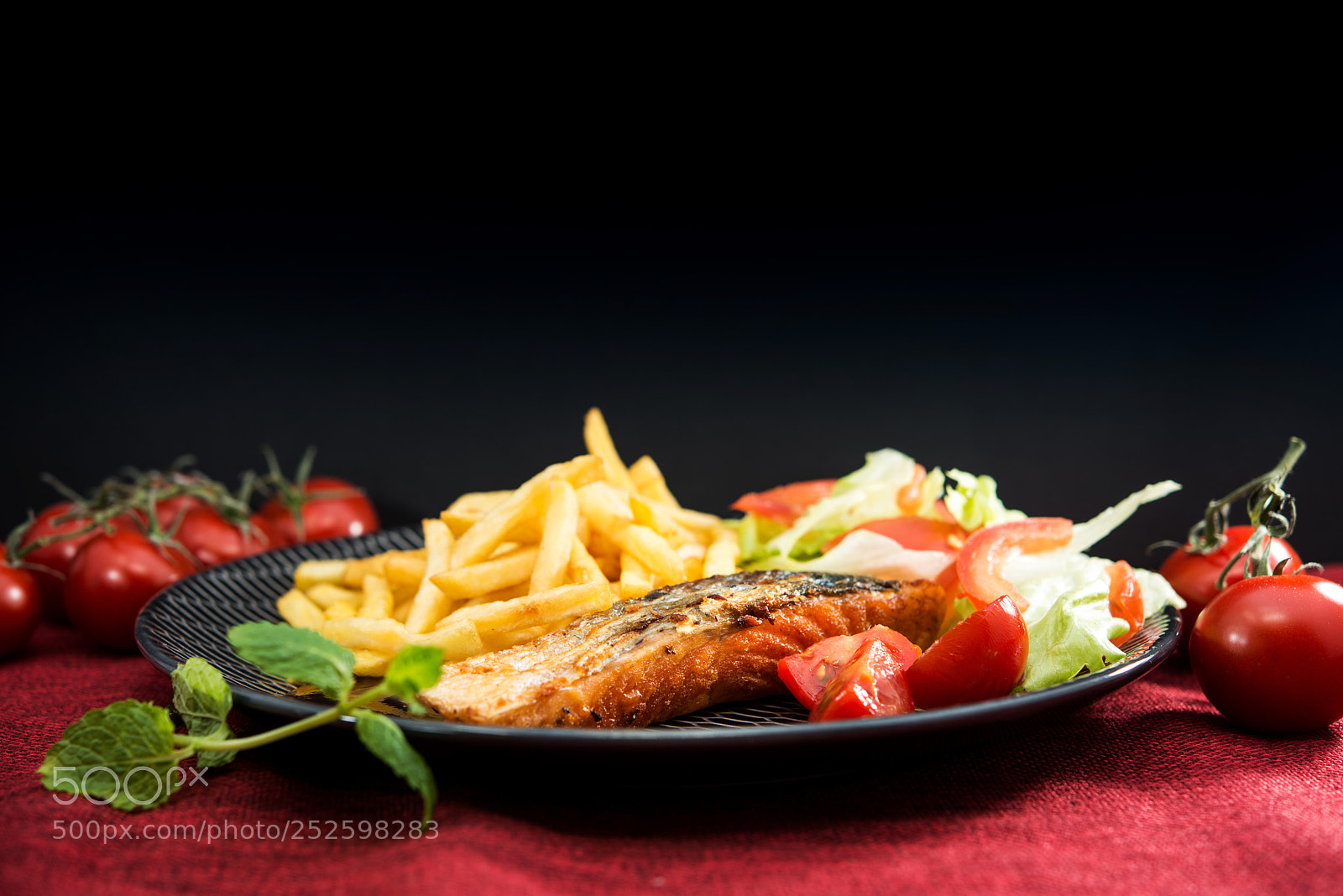 Nikon D800 sample photo. Grilled salmon with fresh photography
