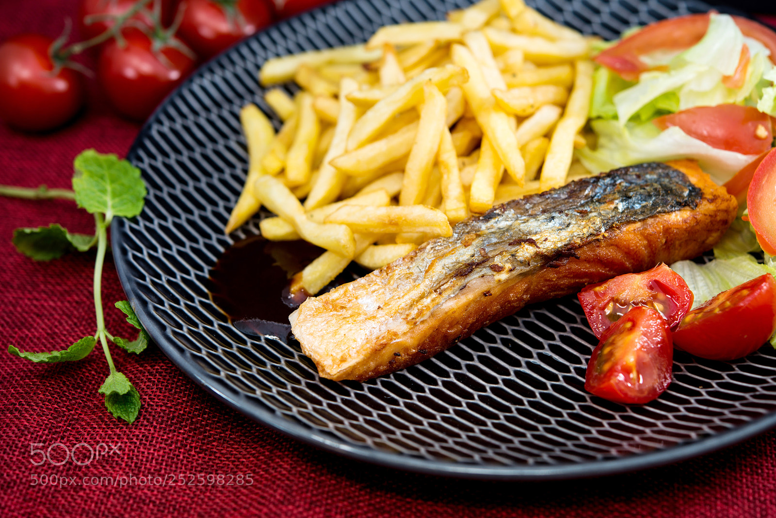 Nikon D800 sample photo. Grilled salmon with fresh photography