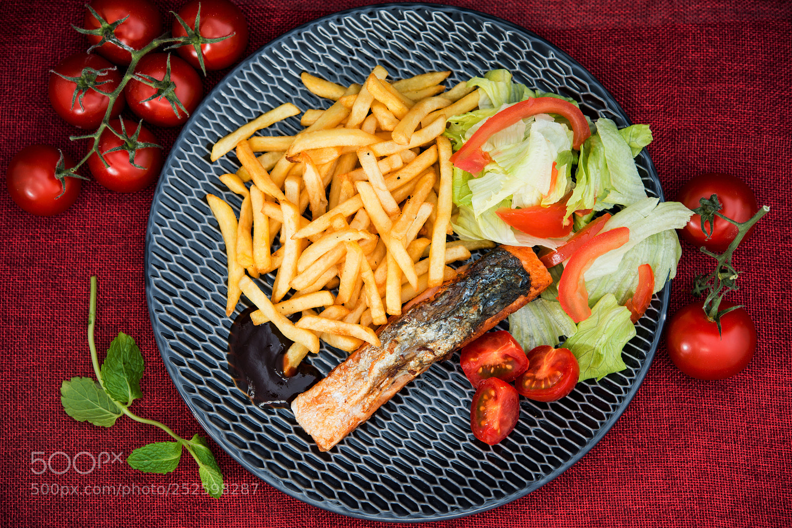 Nikon D800 sample photo. Grilled salmon with fresh photography