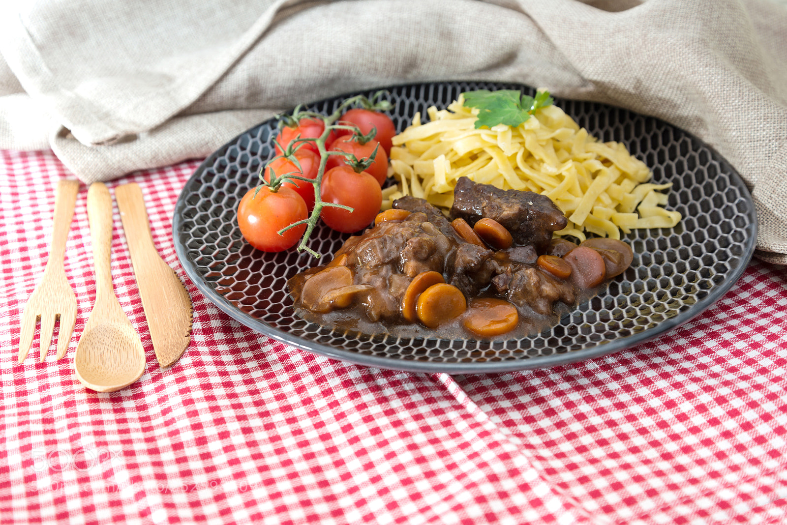 Nikon D800 sample photo. Home made beef bourguignon photography