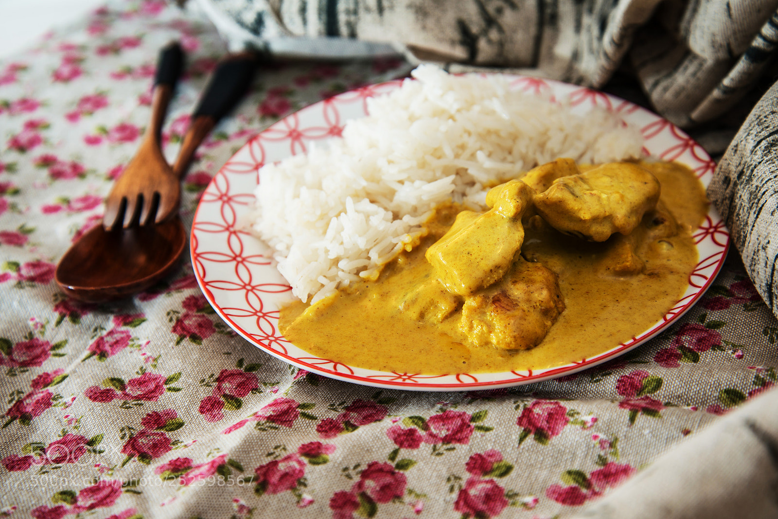 Nikon D800 sample photo. Handmade indian curry chicken photography