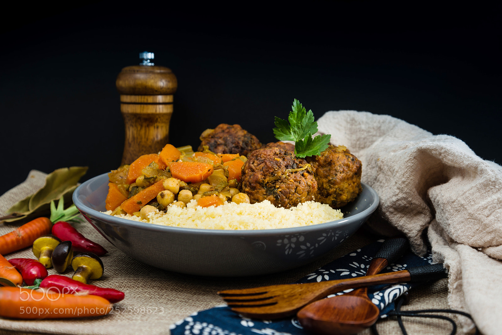 Nikon D800 sample photo. Traditional moroccan dish couscous photography