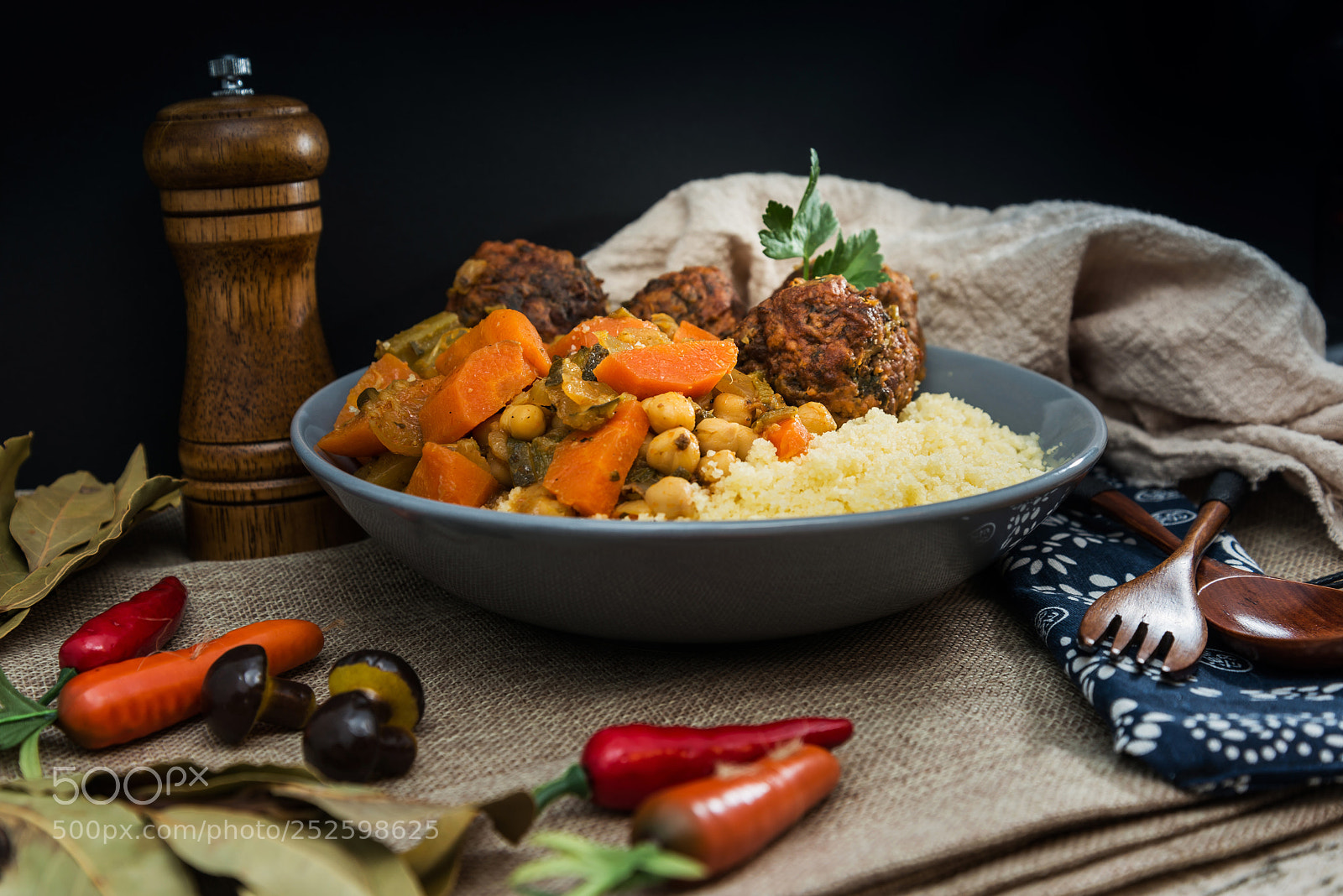 Nikon D800 sample photo. Traditional moroccan dish couscous photography