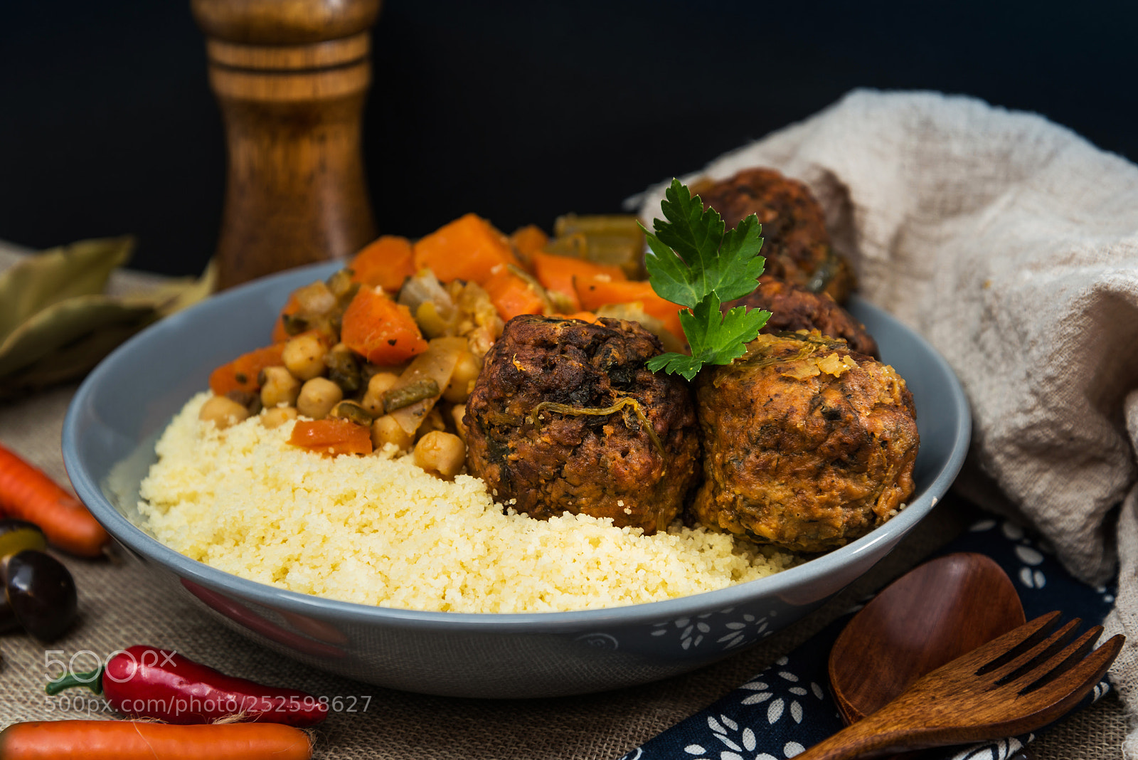 Nikon D800 sample photo. Traditional moroccan dish couscous photography