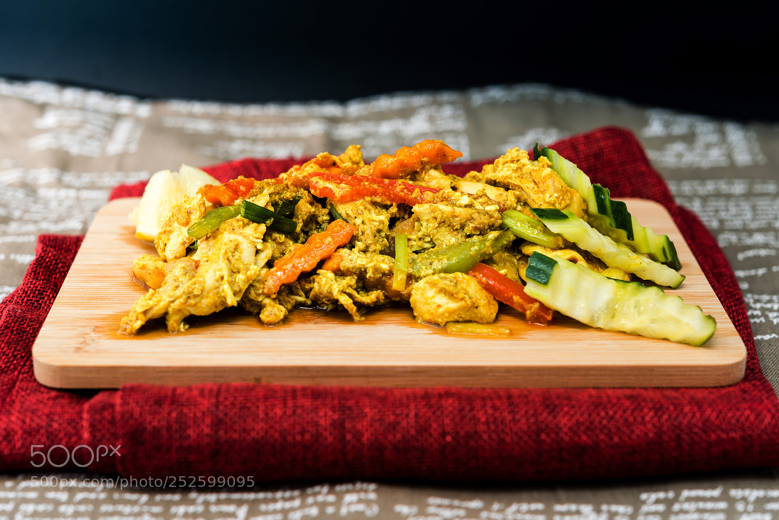 Nikon D800 sample photo. Wok fried chicken stir photography