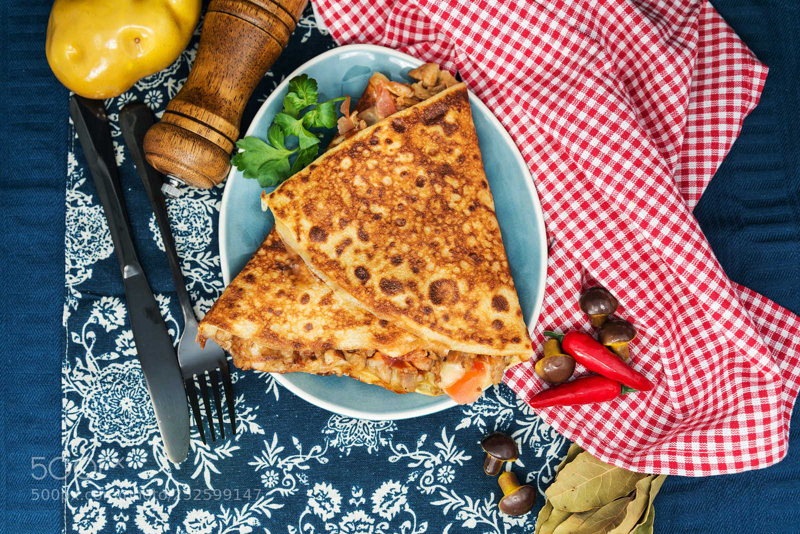 Nikon D800 sample photo. Homemade french buckwheat galette photography