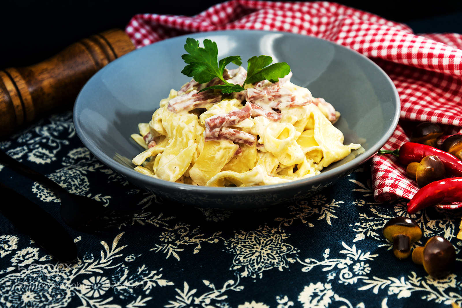 Nikon D800 sample photo. Tasty carbonara pasta on photography
