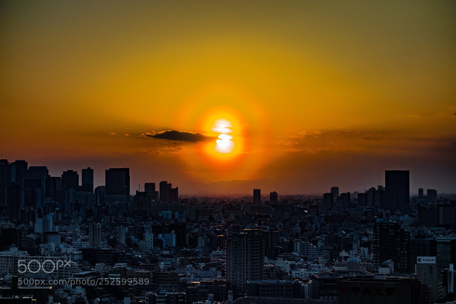 Sony Cyber-shot DSC-RX100 sample photo. Sunset on tokyo photography