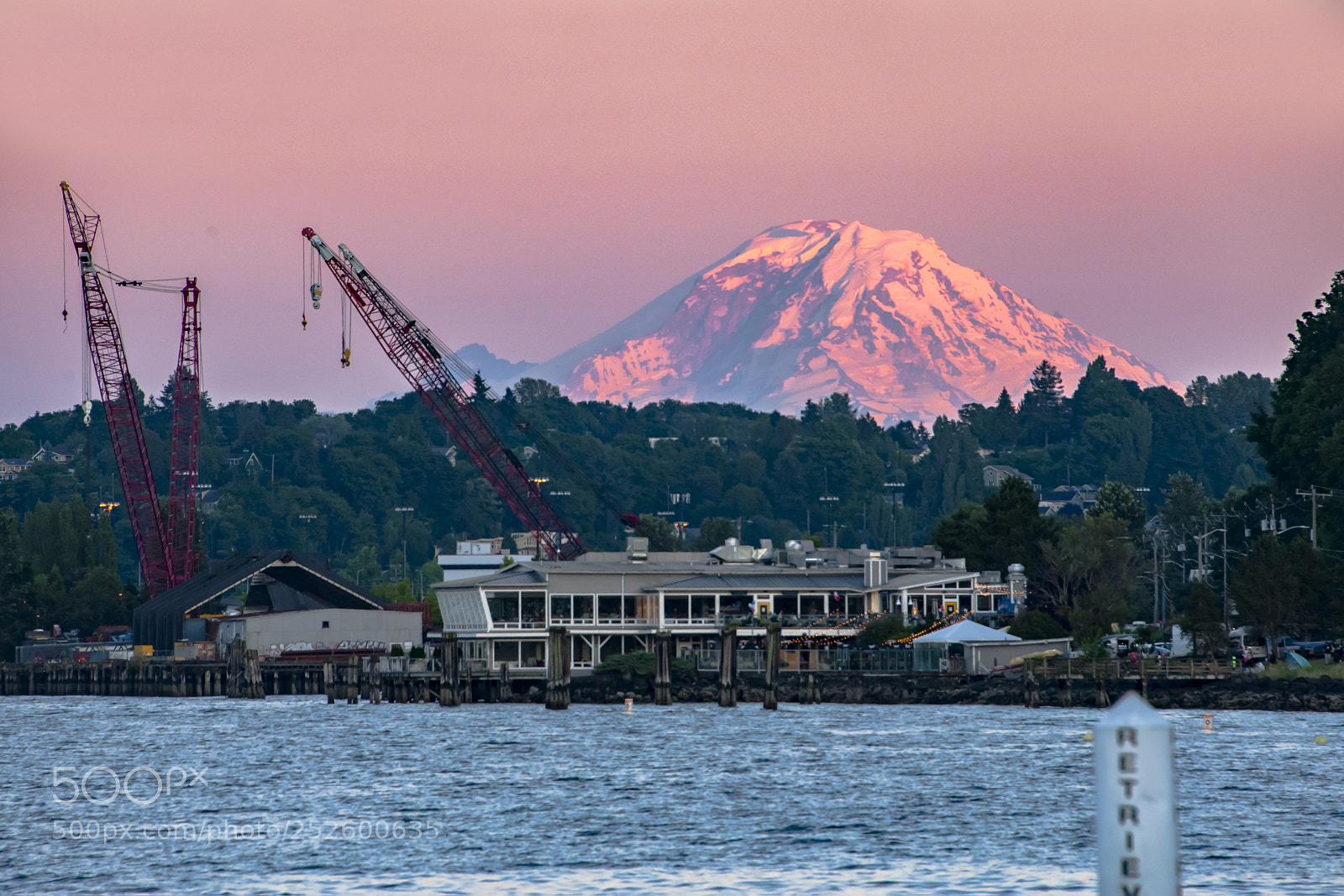 Nikon D700 sample photo. Mount rainier sunset at photography