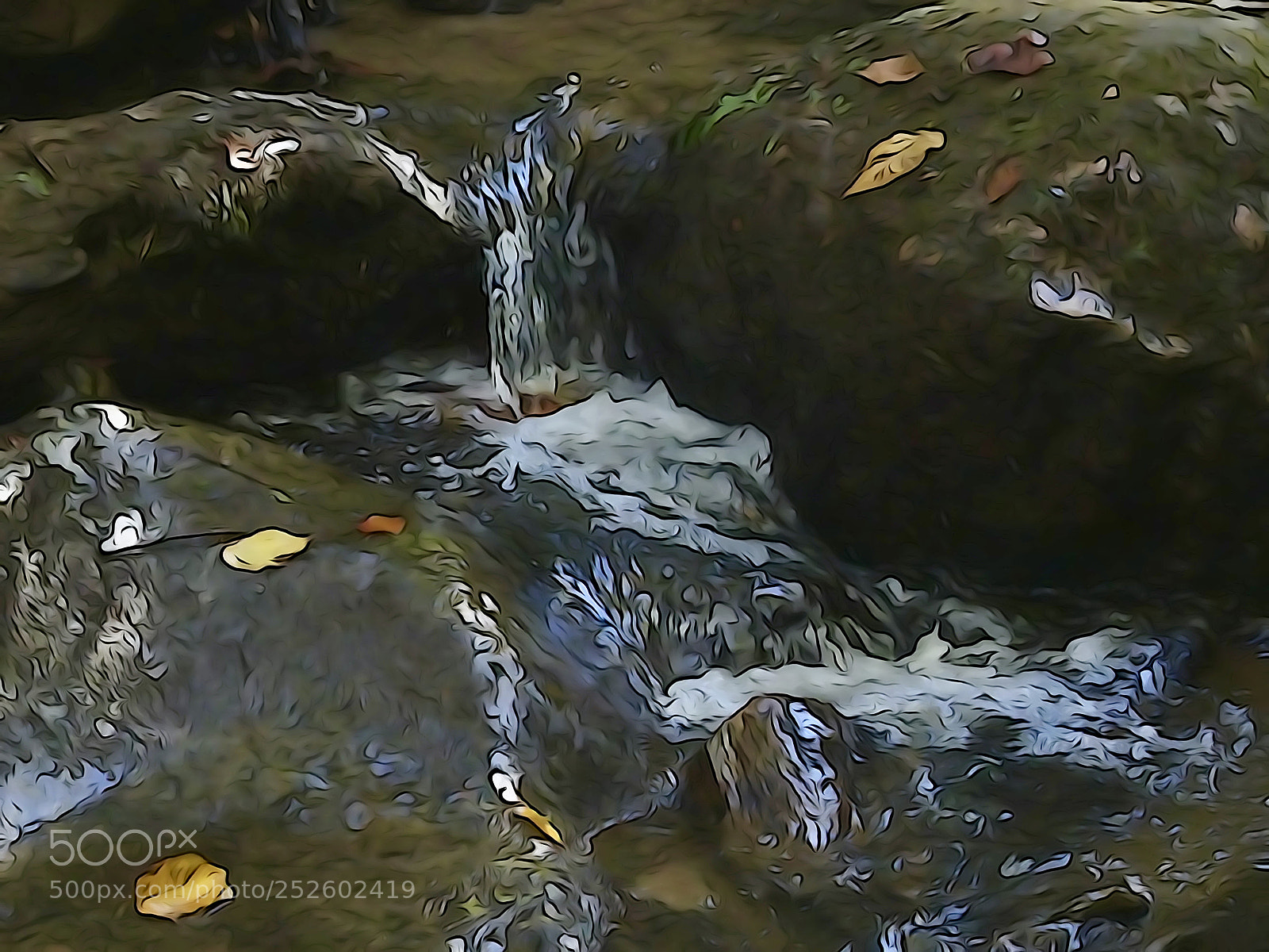 Sony Cyber-shot DSC-HX90V sample photo. A tiny waterfall photography