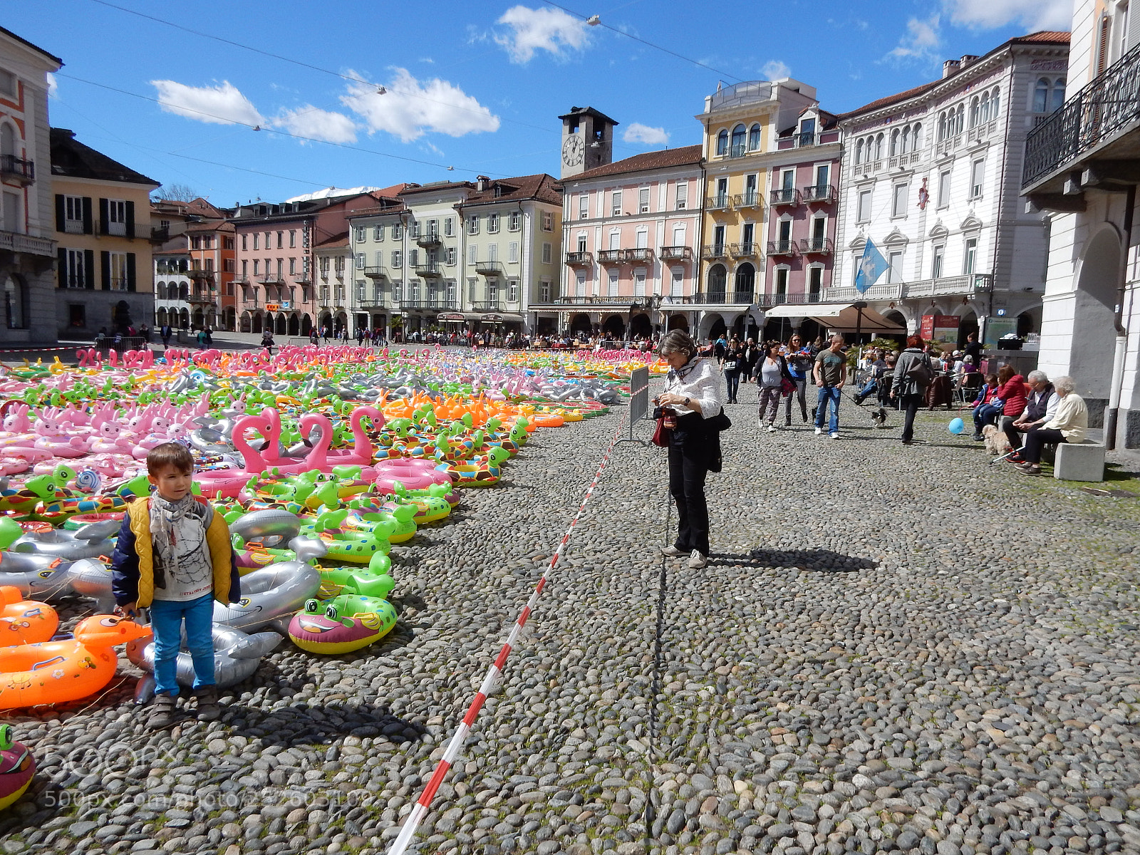 Nikon Coolpix S9900 sample photo. Locarno - the piazza photography