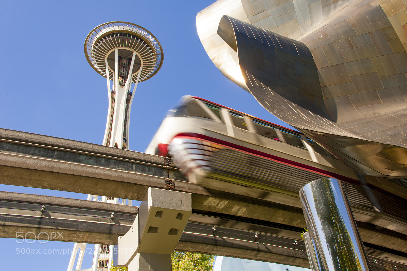 Nikon D700 sample photo. Space needle and light photography