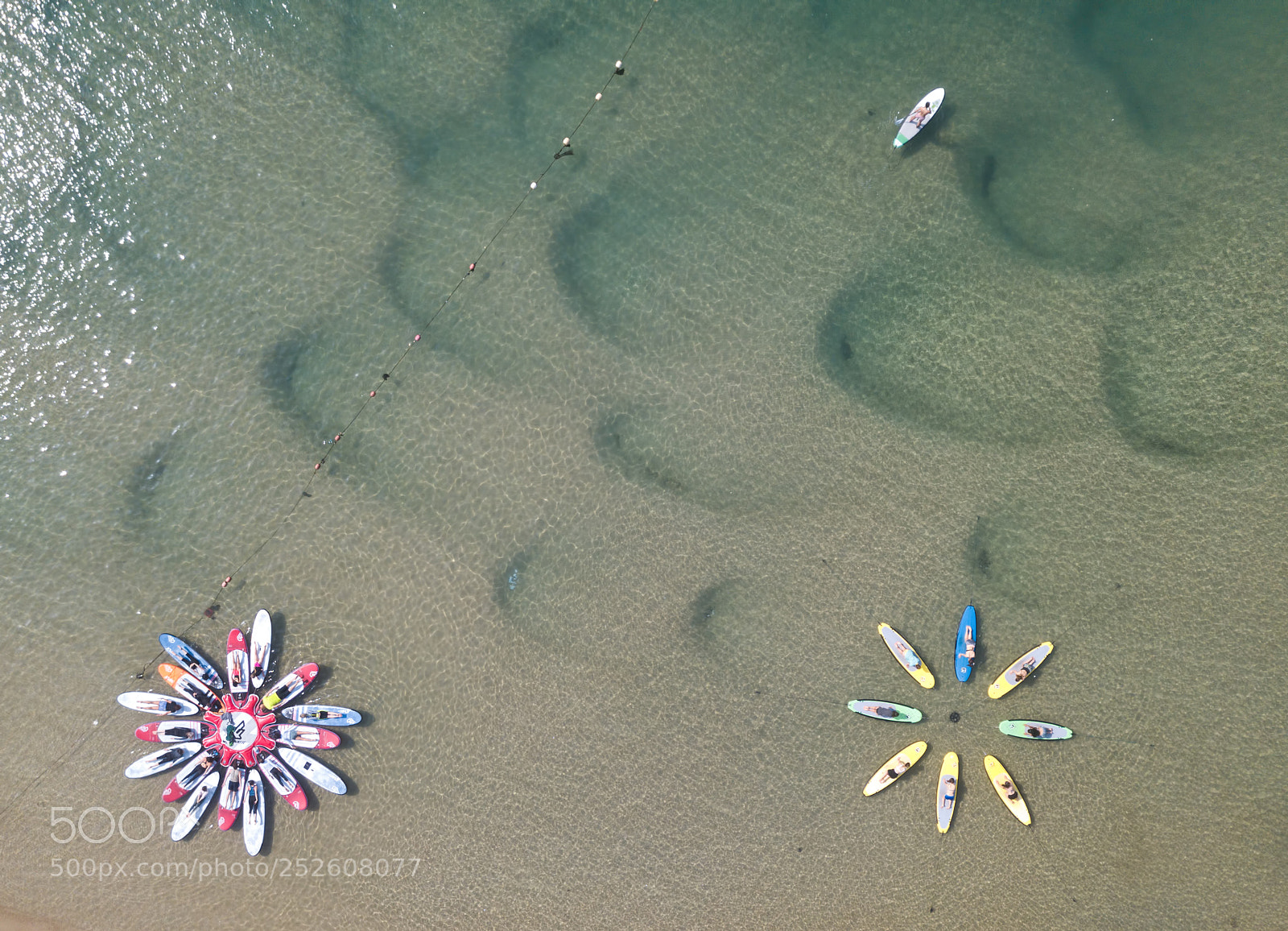 DJI FC220 sample photo. Watersport formations photography