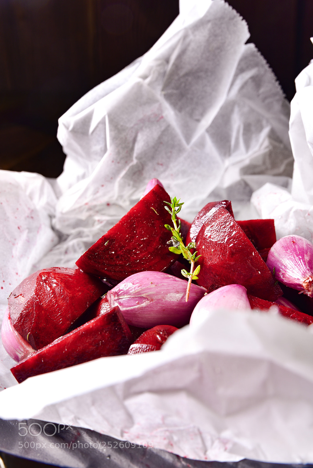 Nikon D810 sample photo. Oven baked red beets photography