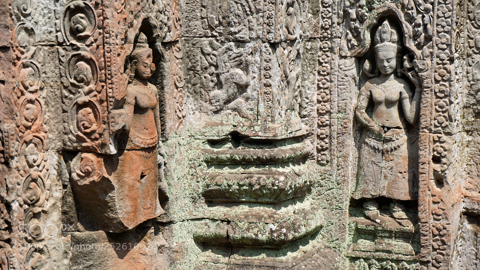 Sony a6000 sample photo. Angkor wat wall figures photography