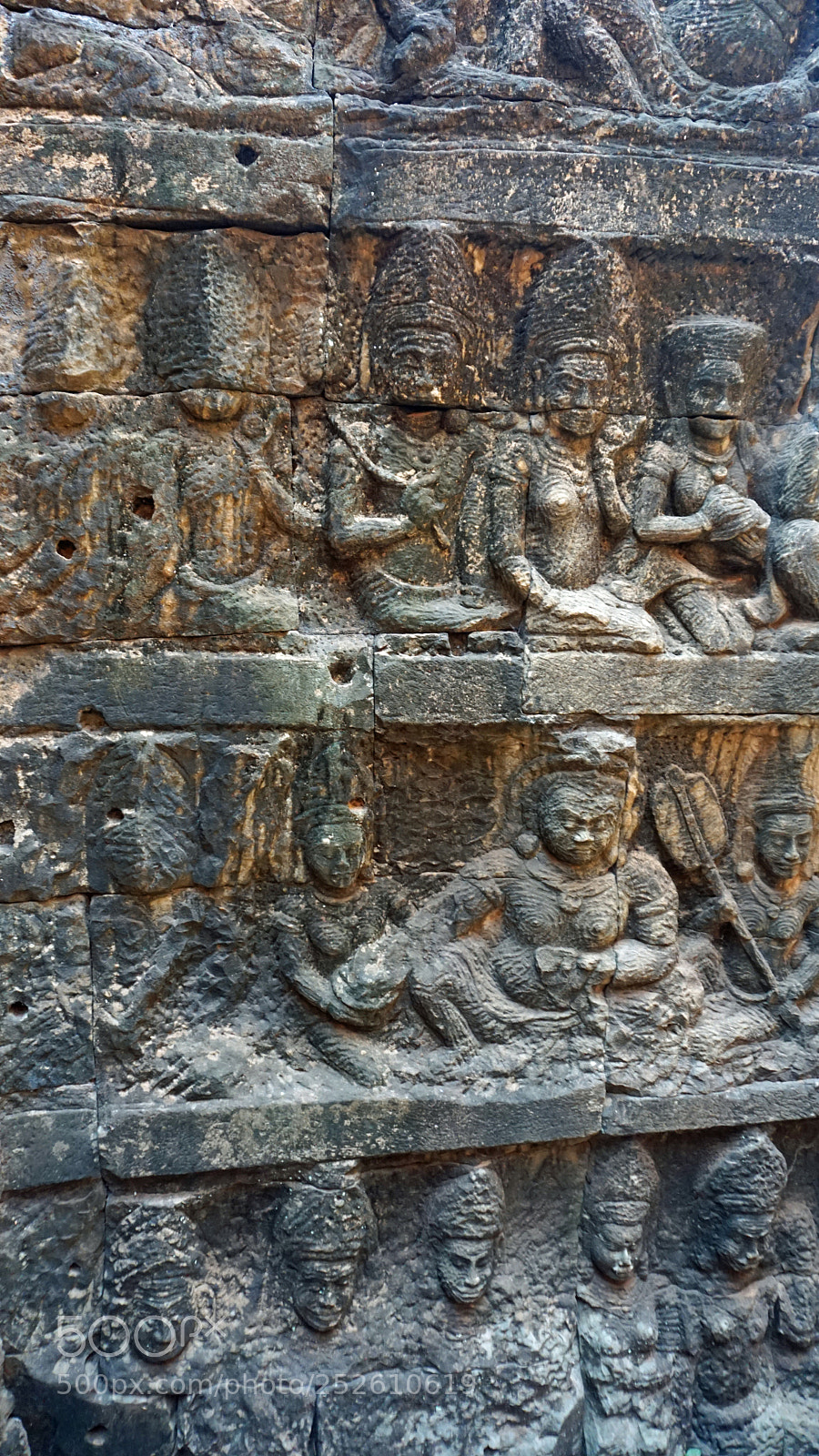 Sony a6000 sample photo. Angkor wat wall figures photography