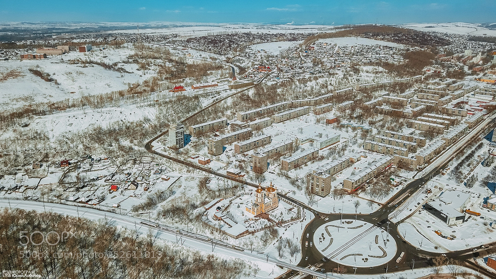 DJI FC220 sample photo. Зимний Новокузнецк photography