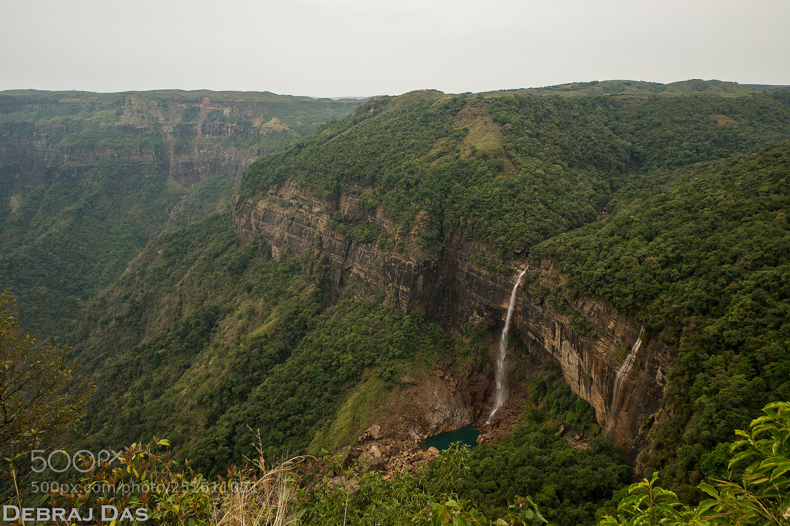 Nikon D500 sample photo. Nohkalikai falls - meghalaya photography