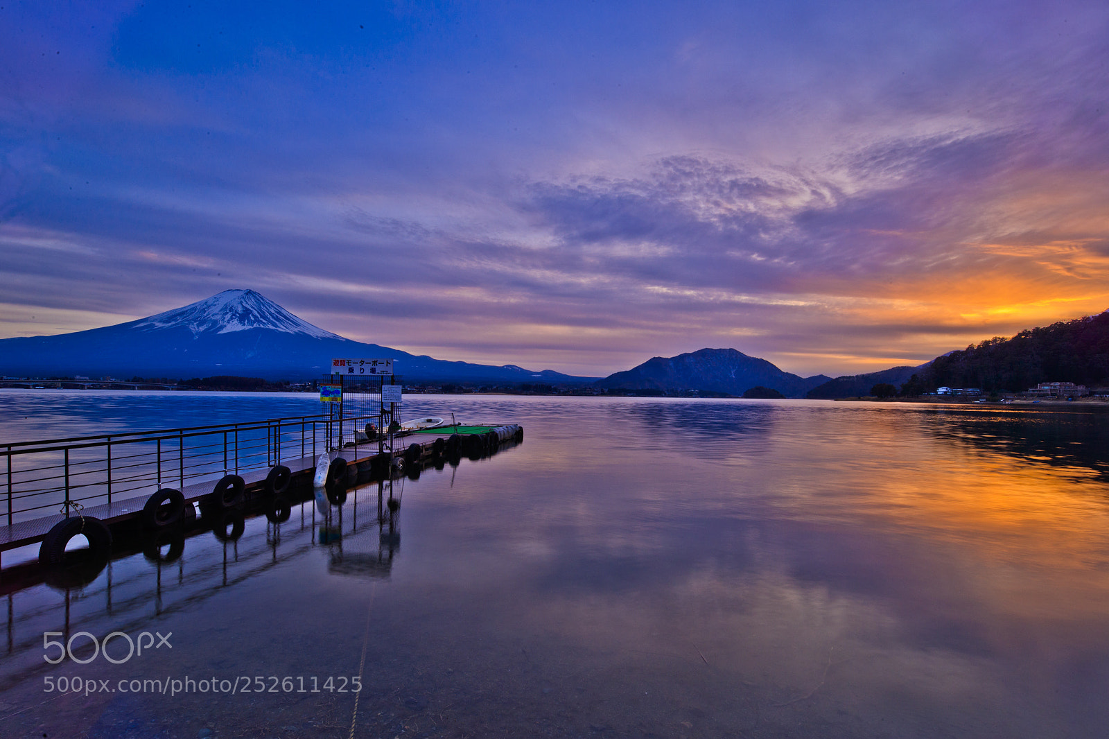 Canon EOS-1D X Mark II sample photo. Lake kawaguchi sunset photography