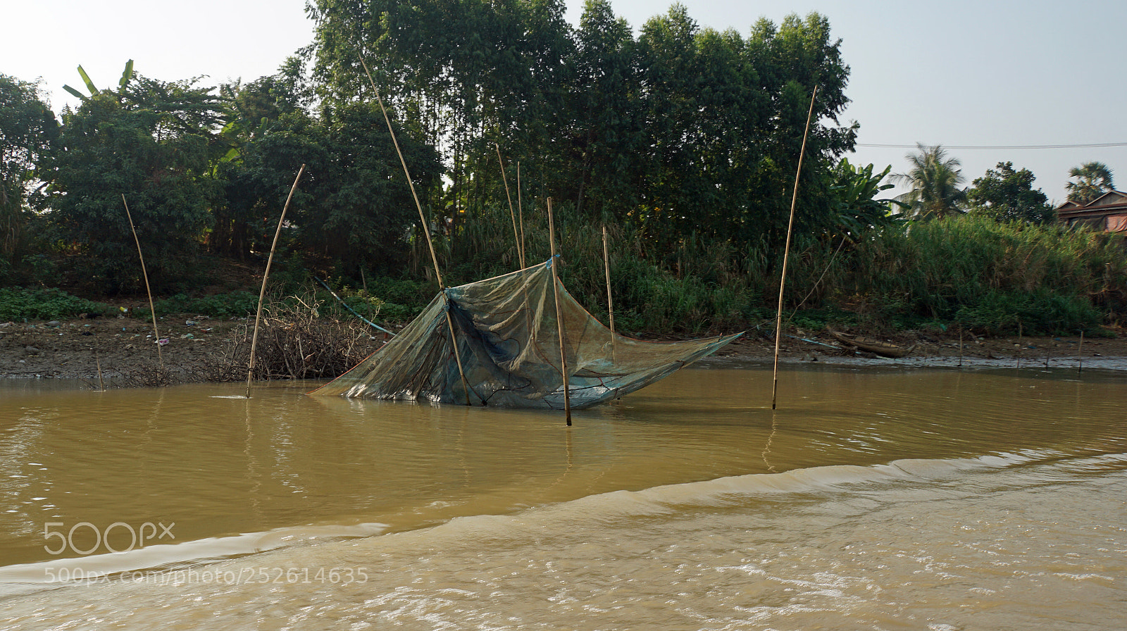 Sony a6000 sample photo. Tonle sap shrimp farms photography