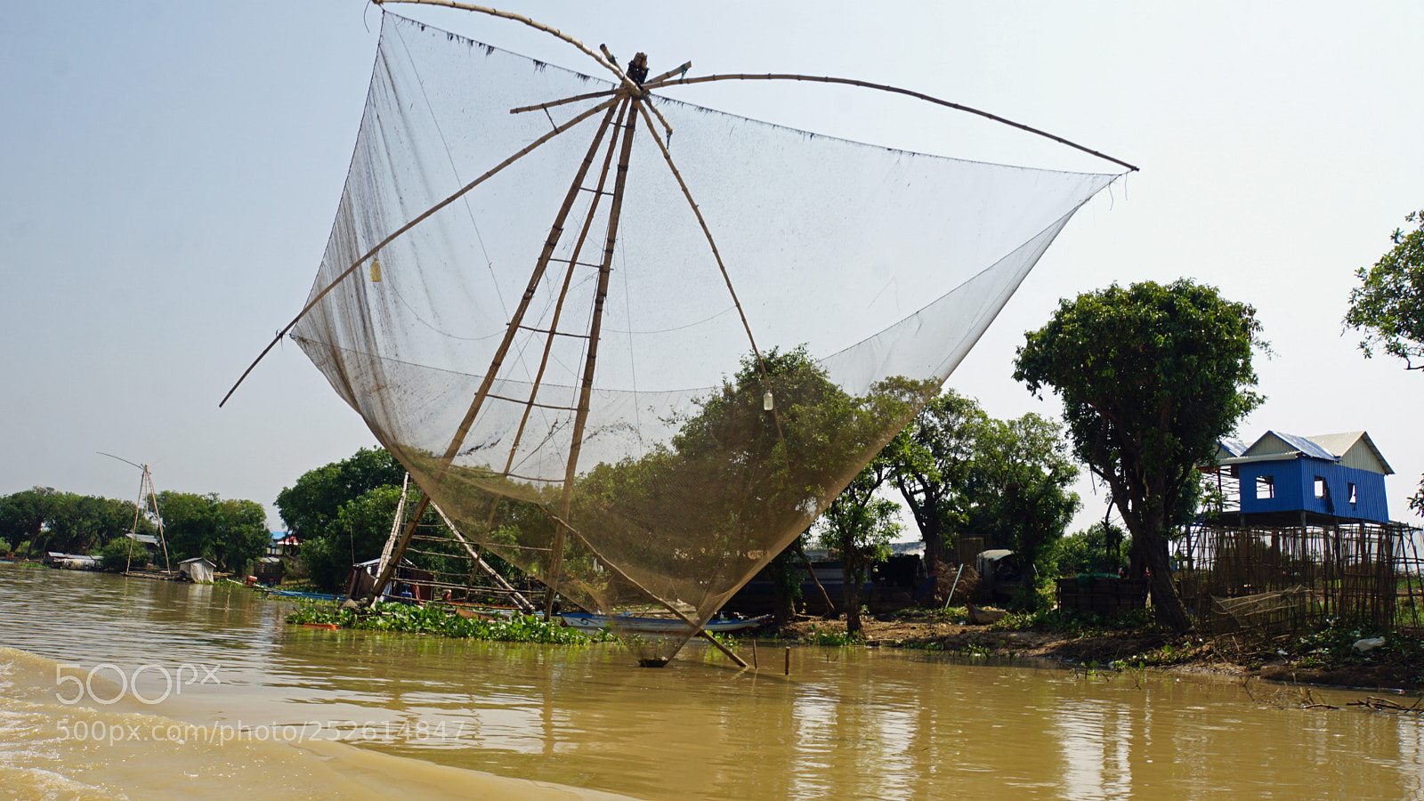 Sony a6000 sample photo. Tonle sap shrimp farms photography