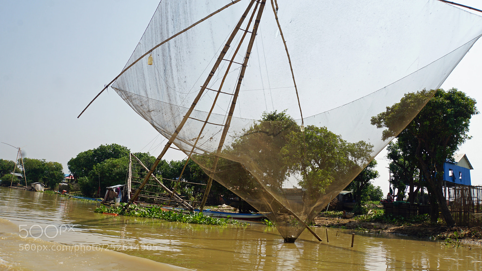 Sony a6000 sample photo. Tonle sap shrimp farms photography