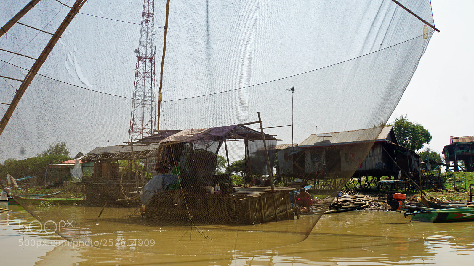 Sony a6000 sample photo. Tonle sap shrimp farms photography