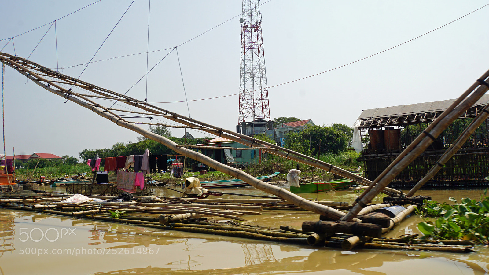 Sony a6000 sample photo. Tonle sap shrimp farms photography