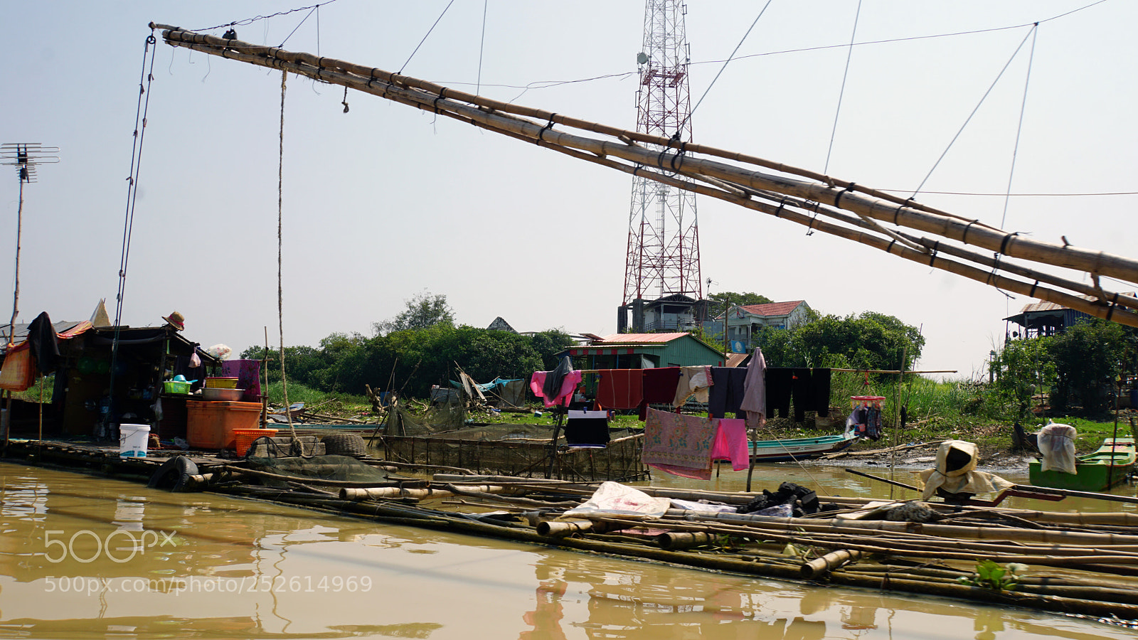 Sony a6000 sample photo. Tonle sap shrimp farms photography