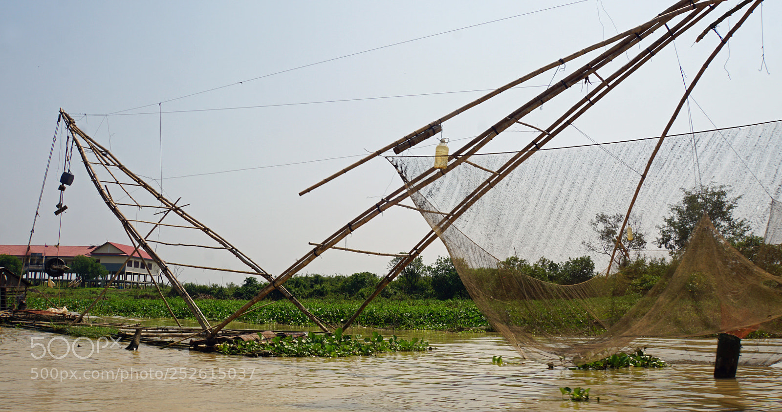 Sony a6000 sample photo. Tonle sap shrimp farms photography