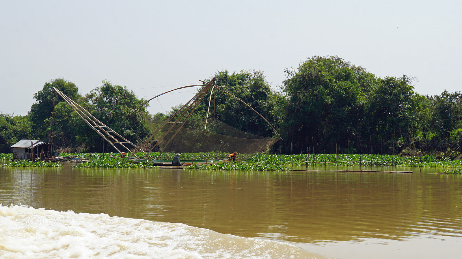 Sony a6000 sample photo. Tonle sap shrimp farms photography