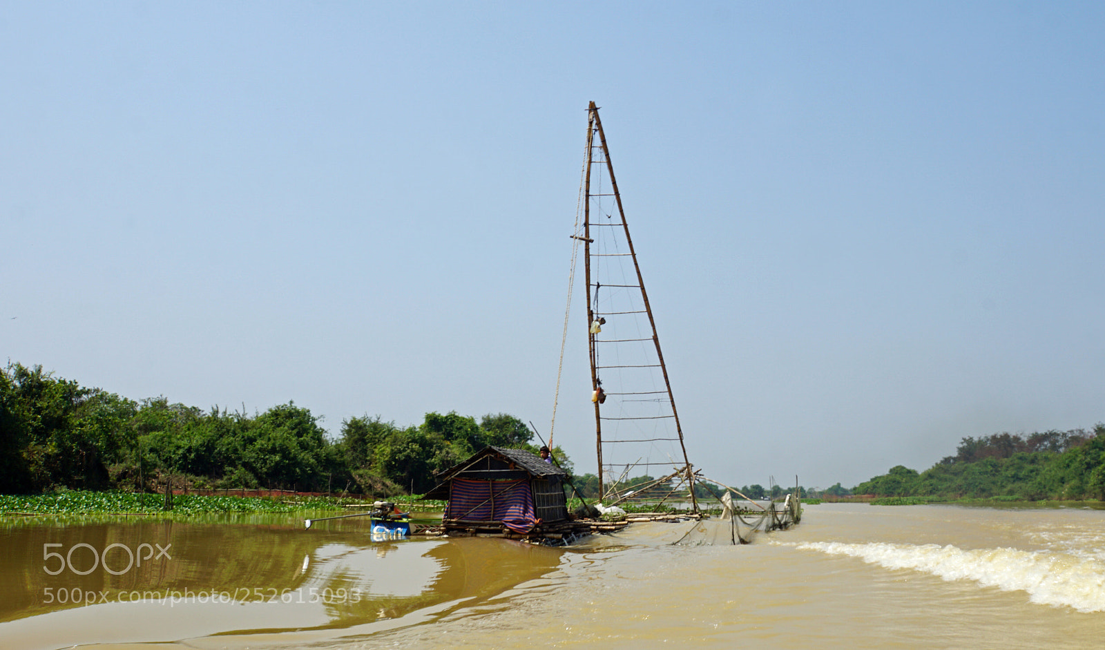 Sony a6000 sample photo. Tonle sap shrimp farms photography