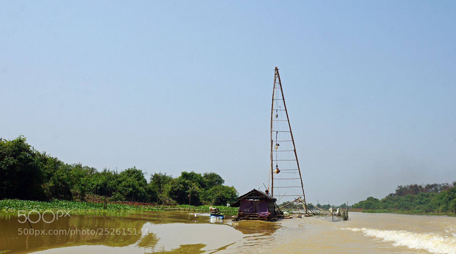Sony a6000 sample photo. Tonle sap shrimp farms photography