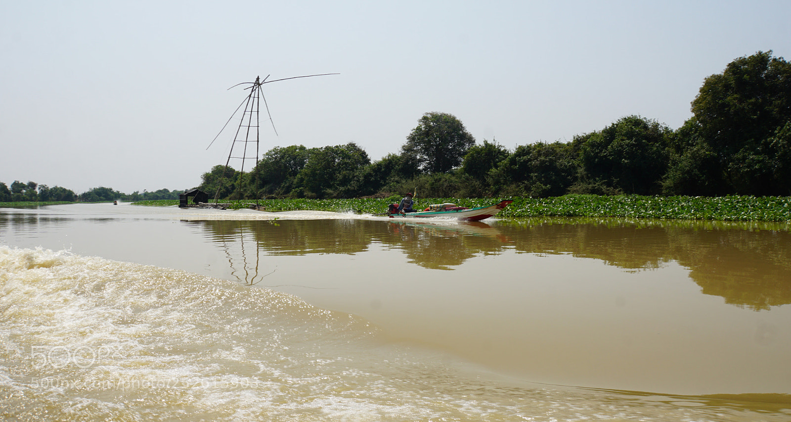 Sony a6000 sample photo. Tonle sap shrimp farms photography