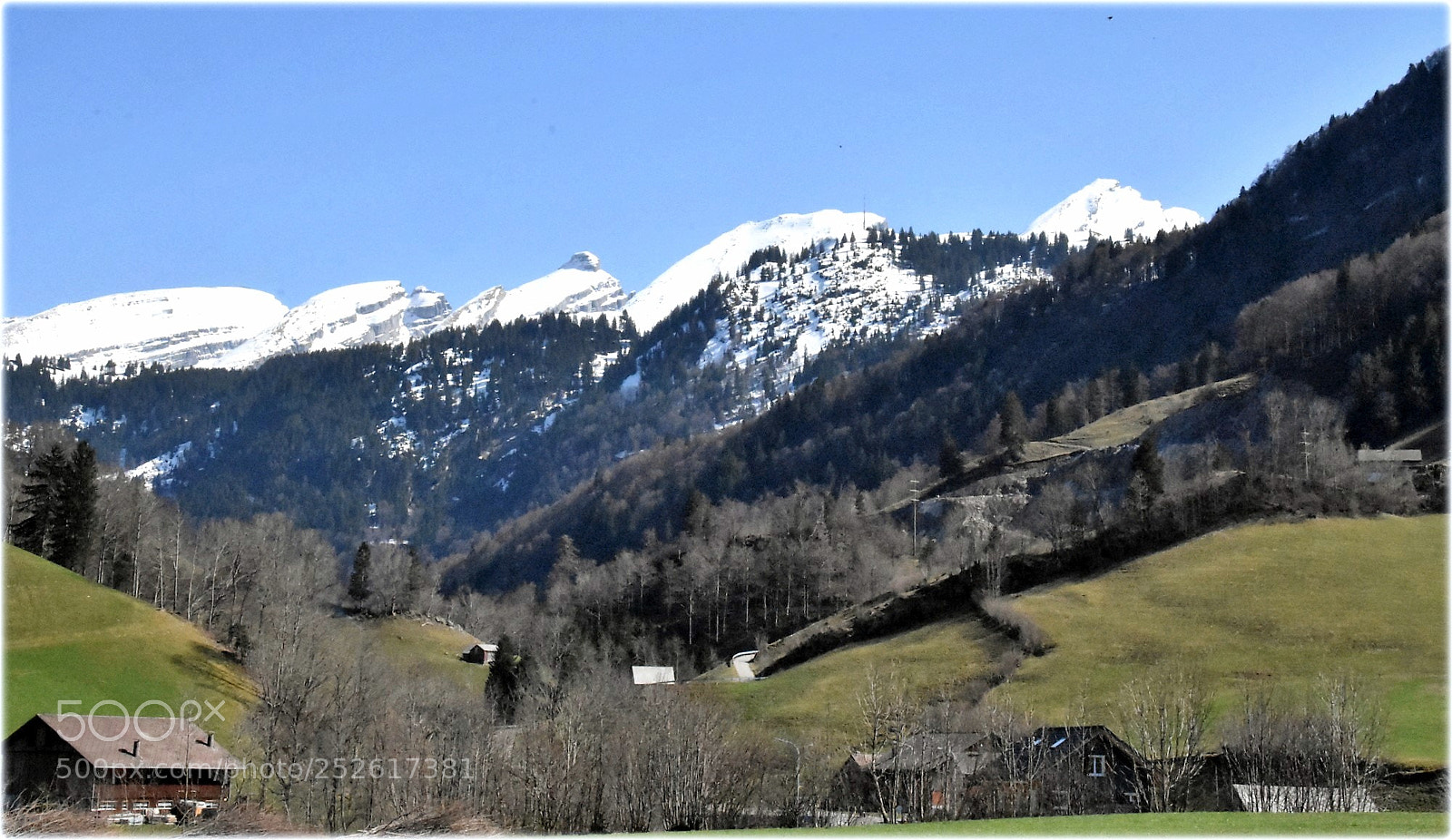 Nikon D7200 sample photo. "landscape with churfirsten,;" photography