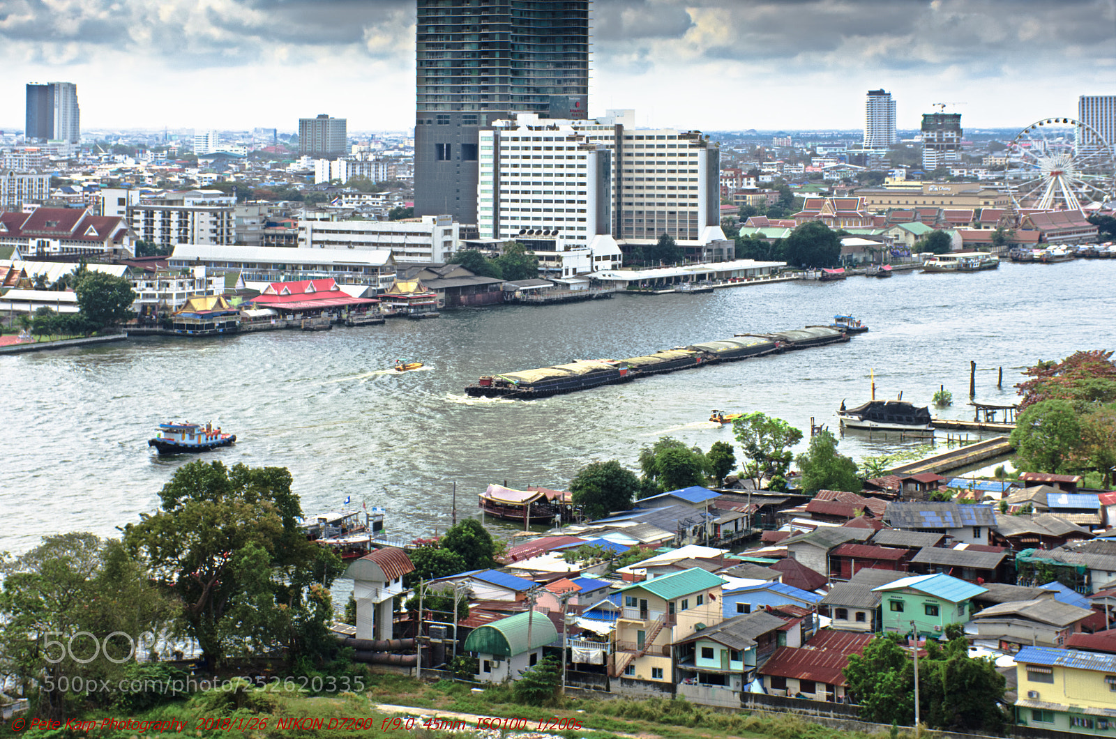 Nikon D7200 sample photo. Bangkok chao phraya river photography