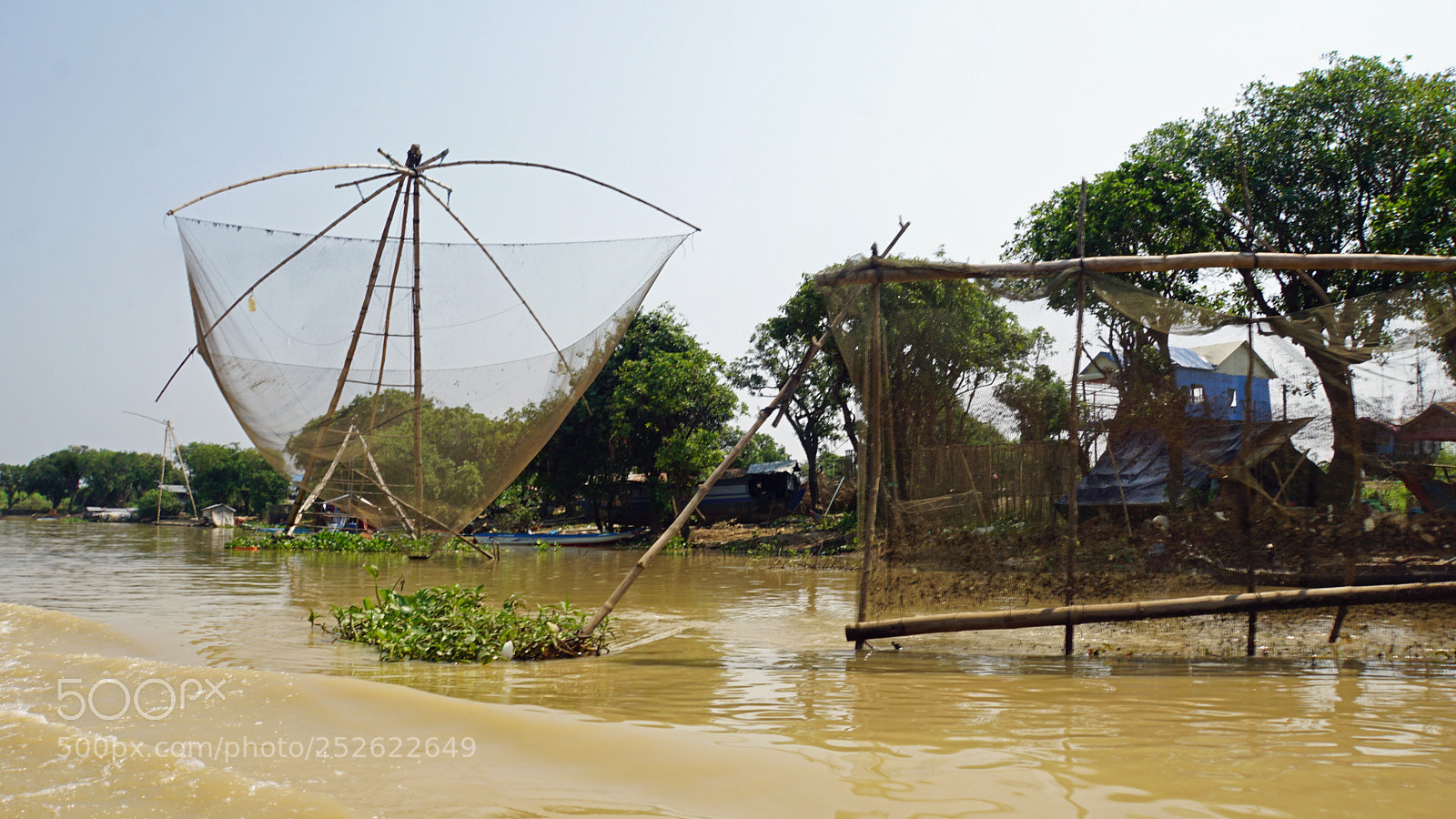 Sony a6000 sample photo. Tonle sap shrimp farms photography