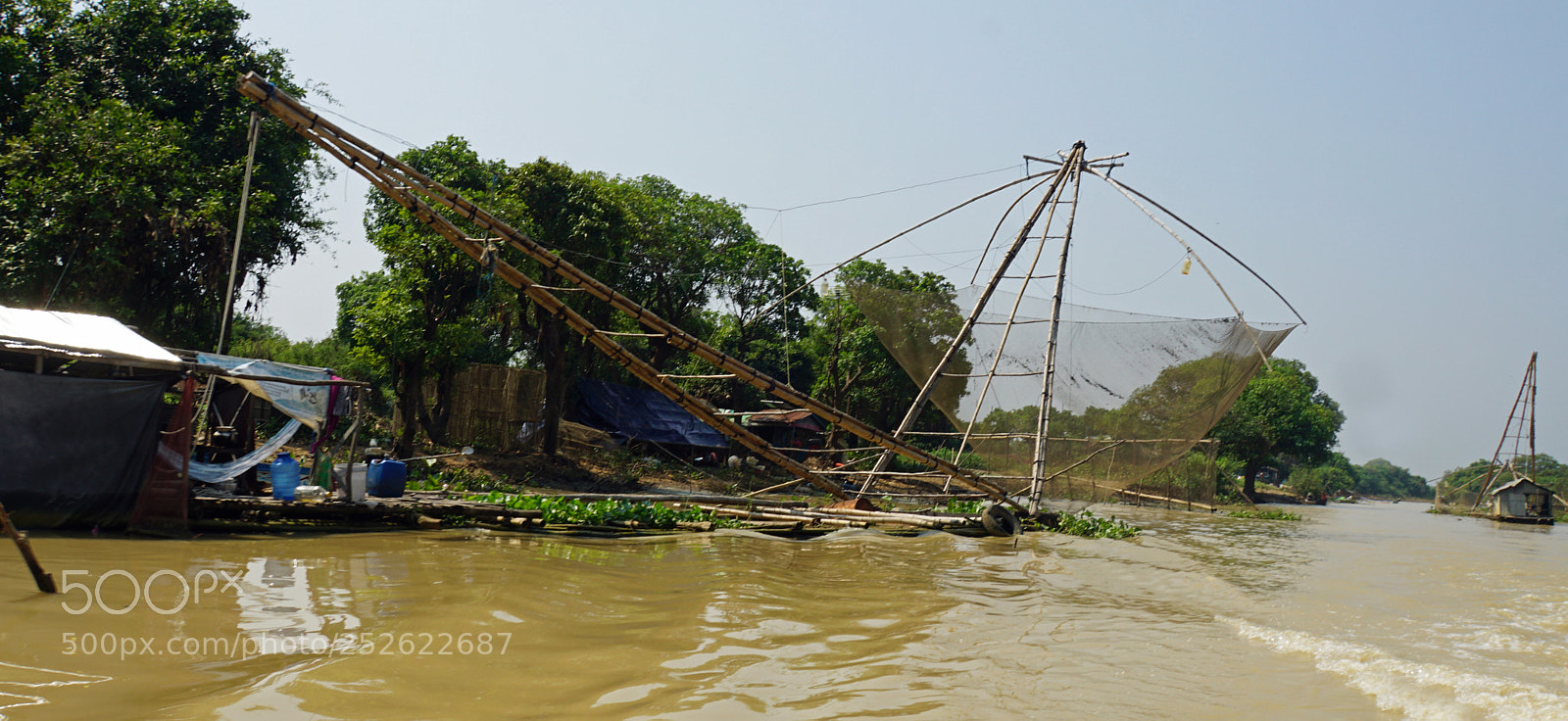 Sony a6000 sample photo. Tonle sap shrimp farms photography