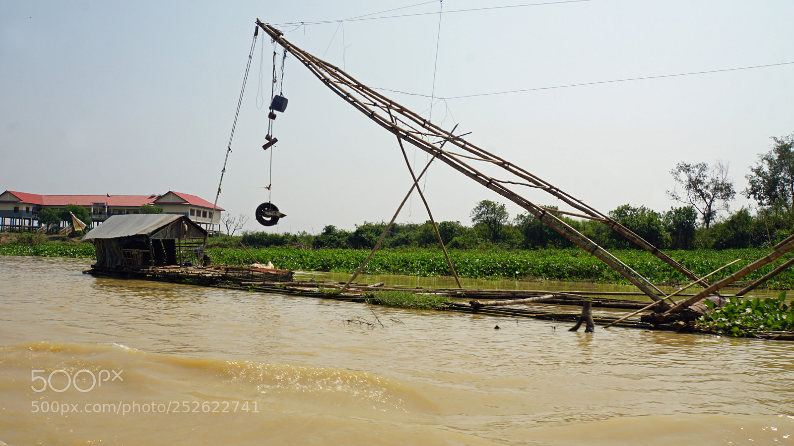 Sony a6000 sample photo. Tonle sap shrimp farms photography