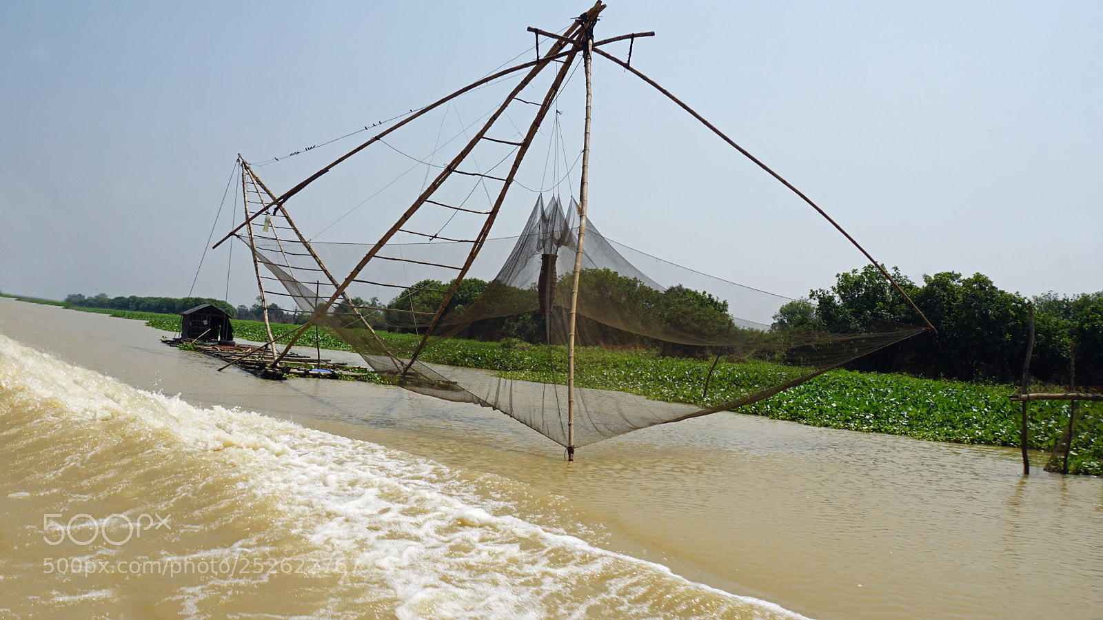 Sony a6000 sample photo. Tonle sap shrimp farms photography