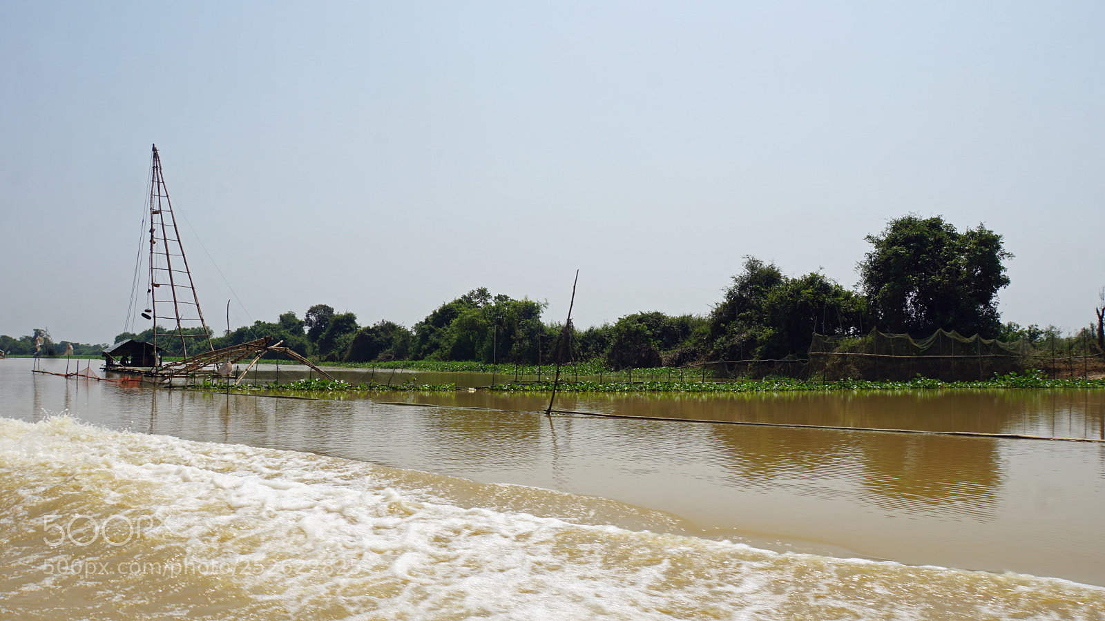 Sony a6000 sample photo. Tonle sap shrimp farms photography