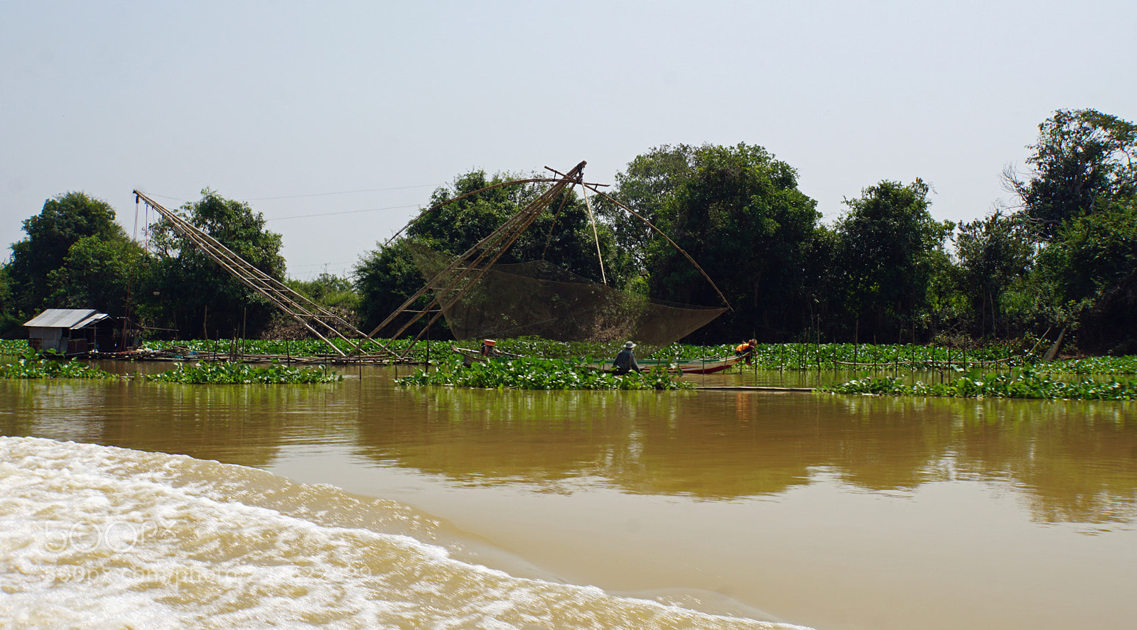 Sony a6000 sample photo. Tonle sap shrimp farms photography