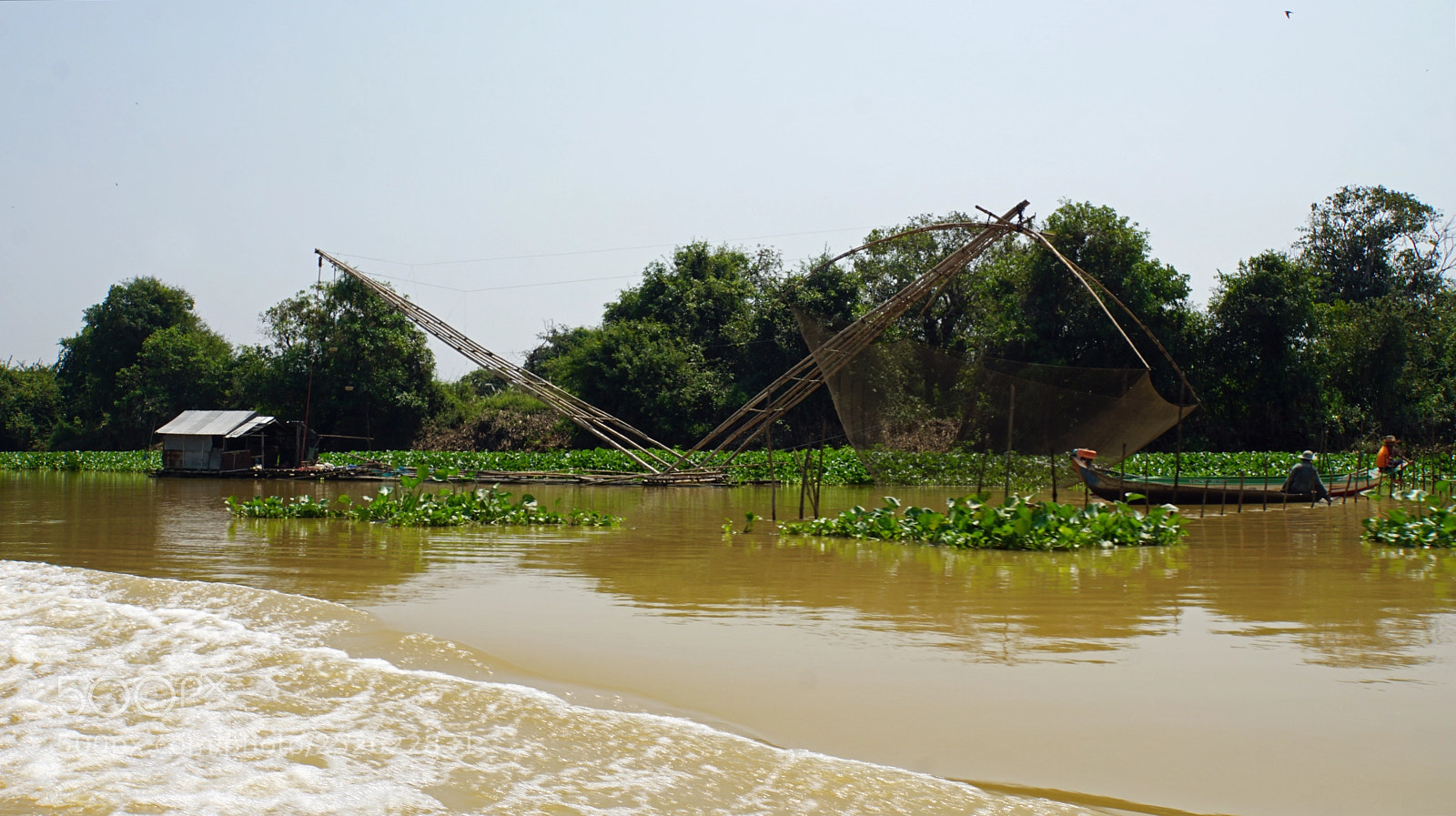 Sony a6000 sample photo. Tonle sap shrimp farms photography