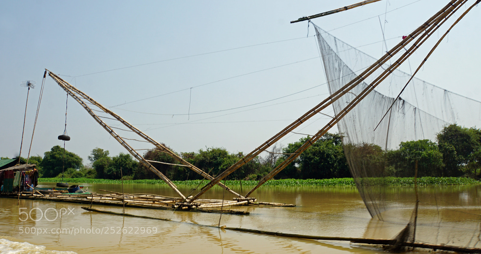 Sony a6000 sample photo. Tonle sap shrimp farms photography
