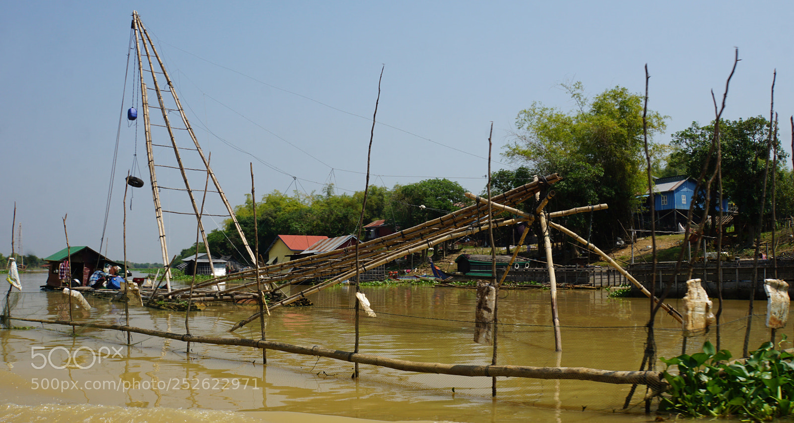 Sony a6000 sample photo. Tonle sap shrimp farms photography